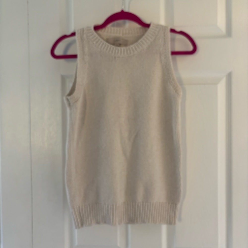 LOFT Sleeveless Ivory Sweater